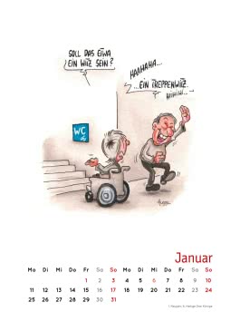 Innenansicht von „Handicaps 2027: Monatskalender für die Wand“