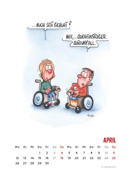 Innenansicht von „Handicaps 2027: Monatskalender für die Wand“