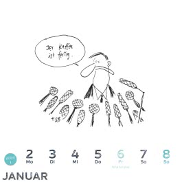 Hauck & Bauer Postkartenkalender 2023: Cartoons zum Aufstellen und Verschicken