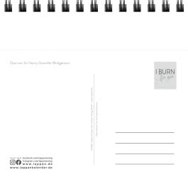 I burn for you - Romance-Postkartenkalender 2026