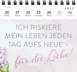 I burn for you - Romance-Postkartenkalender 2026