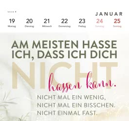 I burn for you - Romance-Postkartenkalender 2026