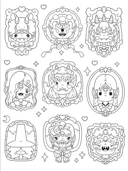 Innenansicht von „K-POP Das inoffizielle Malbuch für Fans von K-POP DEMON HUNTERS“