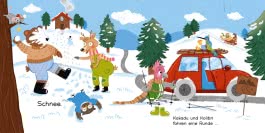 Kakadu und Kolibri fahren eine Runde ... Ski!