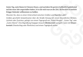 KNIGGE daily - Manieren aktivieren mit Clemens Graf von Hoyos