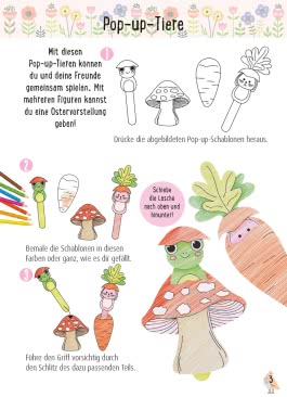 Bastelset für Kinder: Kreatives Bastelset: Ostern 