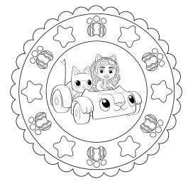 Gabby's Dollhouse: Mandala-Malspaß