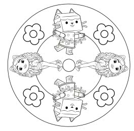Gabby's Dollhouse: Mandala-Malspaß