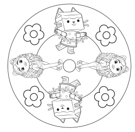 Gabby's Dollhouse: Mandala-Malspaß