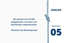 Männer, die aufs Wasser starren - Flachwitzkalender 2026