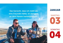 Männer, die aufs Wasser starren - Flachwitzkalender 2026