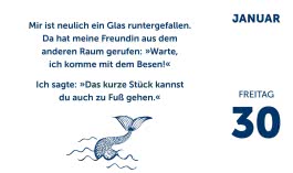 Männer, die aufs Wasser starren - Flachwitzkalender 2026