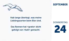 Männer, die aufs Wasser starren - Flachwitzkalender 2026