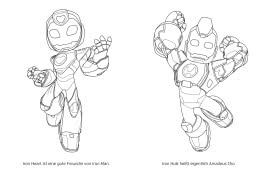 Innenansicht von „MARVEL: Iron Man und seine fantastischen Freunde: Megastarker Malspaß“