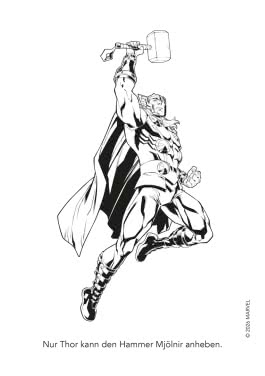 Innenansicht von „Marvel Avengers: Heldenstarker Malspaß“