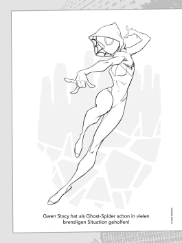 Innenansicht von „MARVEL Spider-Man: Mein spinnenstarkes Malbuch“