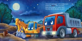 Innenansicht von „Mein Baby-Pixi-Buggybuch: Gute Nacht, kleiner Bagger!“