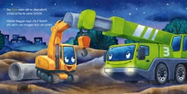 Innenansicht von „Mein Baby-Pixi-Buggybuch: Gute Nacht, kleiner Bagger!“