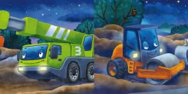 Innenansicht von „Mein Baby-Pixi-Buggybuch: Gute Nacht, kleiner Bagger!“