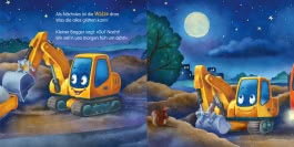 Innenansicht von „Mein Baby-Pixi-Buggybuch: Gute Nacht, kleiner Bagger!“