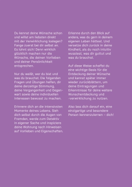Innenansicht von „Mein Buch der Wünsche“