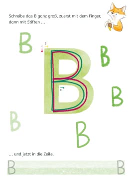 Mein bunter Schulstartblock: Buchstaben und Zahlen schreiben