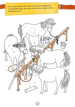 Innenansicht von „Mein liebstes Mal- und Spielbuch: Ponys“