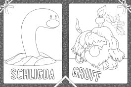 Innenansicht von „Mein magisches Winter-Malbuch“