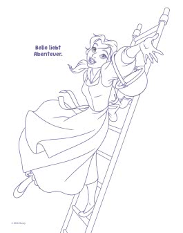 Innenansicht von „Mein Magnet-Malbuch Disney Prinzessin“