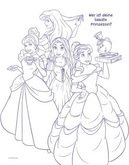 Innenansicht von „Mein Magnet-Malbuch Disney Prinzessin“