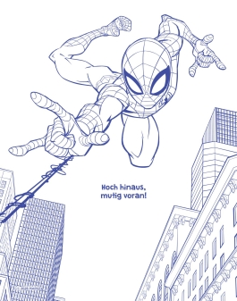 Innenansicht von „Mein Magnet-Malbuch Spider-Man“