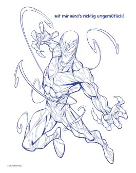 Innenansicht von „Mein Magnet-Malbuch Spider-Man“