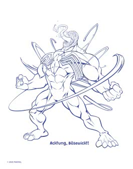 Innenansicht von „Mein Magnet-Malbuch Spider-Man“