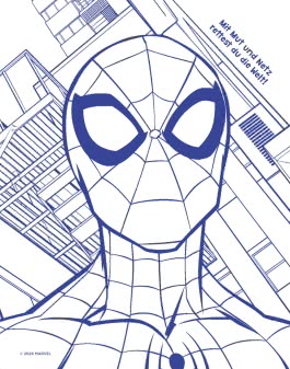 Innenansicht von „Mein Magnet-Malbuch Spider-Man“