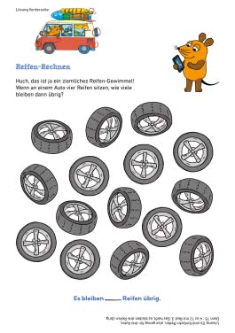 Innenansicht von „Mein Rätselblock mit der Maus - Fahrzeuge und Verkehr“