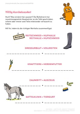 Frag doch mal ... die Maus: Mein Rätselblock mit der Maus – Pferde und Ponys