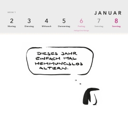 meta bene Postkartenkalender 2023