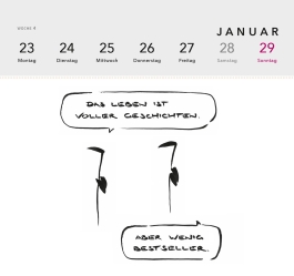 meta bene Postkartenkalender 2023