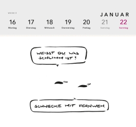 meta bene Postkartenkalender 2023