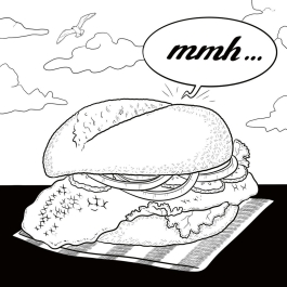 Innenansicht von „MOIN! Malbuch“