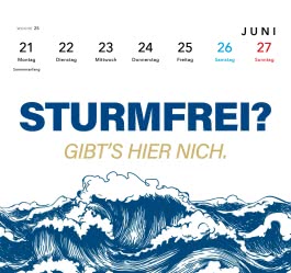 Innenansicht von „MOIN Postkartenkalender 2027“