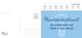 Innenansicht von „MOIN Postkartenkalender 2027“