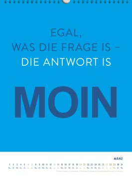 Innenansicht von „MOIN Wandkalender 2027 - Watt mutt, dat mutt“