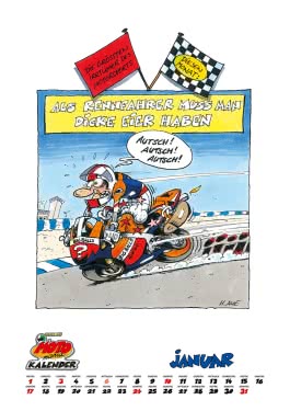 Innenansicht von „MOTOmania Kalender 2027: Monatskalender im Großformat“