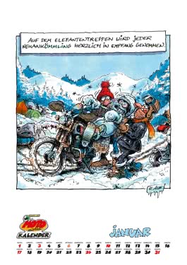 Innenansicht von „MOTOmania Kalender 2027: Monatskalender im Großformat“