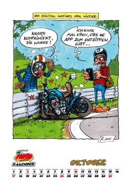 Innenansicht von „MOTOmania Kalender 2027: Monatskalender im Großformat“