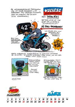 Innenansicht von „MOTOmania Kalender 2027: Monatskalender im Großformat“