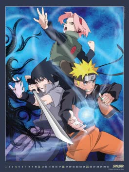 Naruto Shippuden Posterkalender 2026