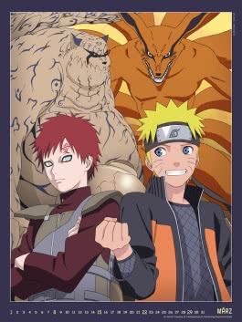 Naruto Shippuden Posterkalender 2026