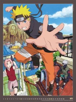 Naruto Shippuden Posterkalender 2026